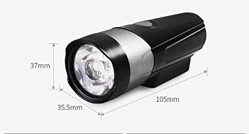 300 Lumen USB Rechargeable Bike Headlight with 140° Wide Beam
