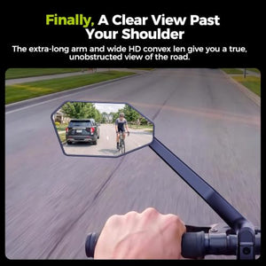 360° Adjustable Folding Bike Rearview Mirror for Handlebars