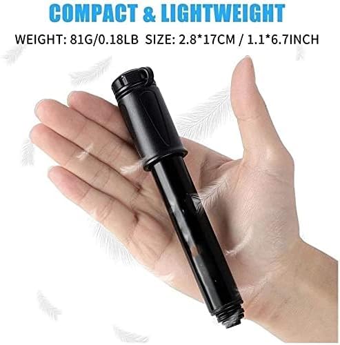 100 PSI Mini Bike Pump for Mountain & Road Cycling
