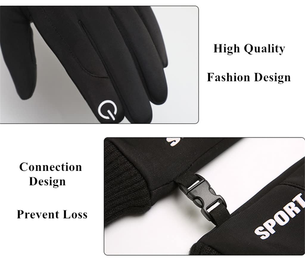 Windproof Touchscreen Cycling Gloves for Winter Riding