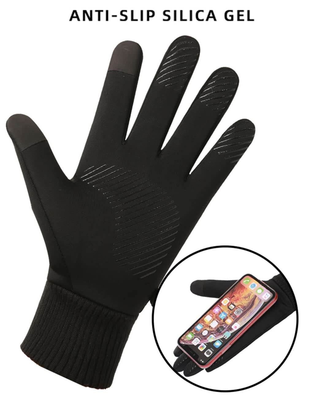 Windproof Touchscreen Cycling Gloves for Winter Riding