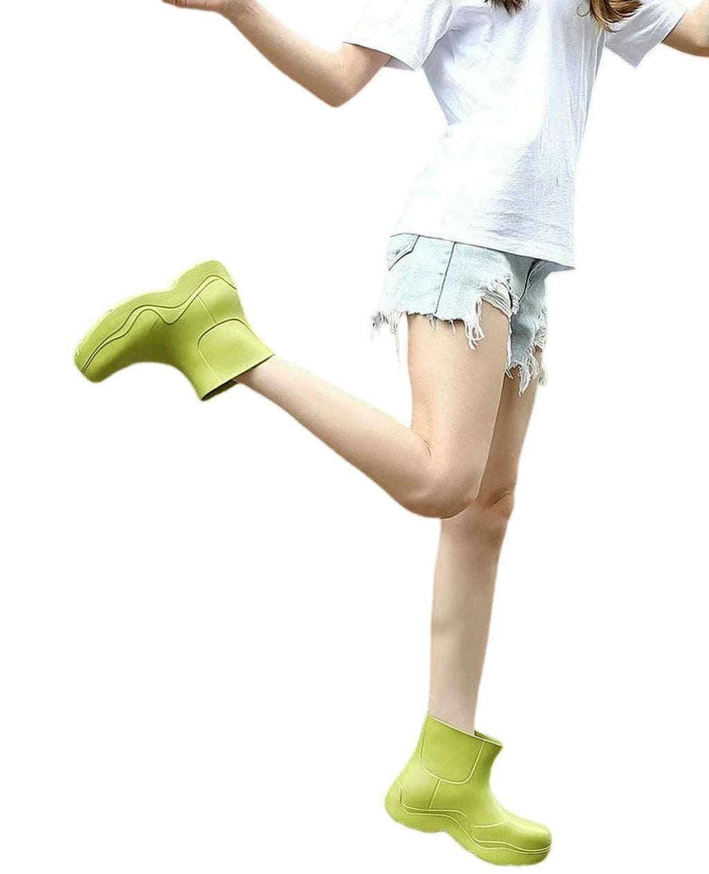 Women's Non-Slip Waterproof Ankle Rain Boots