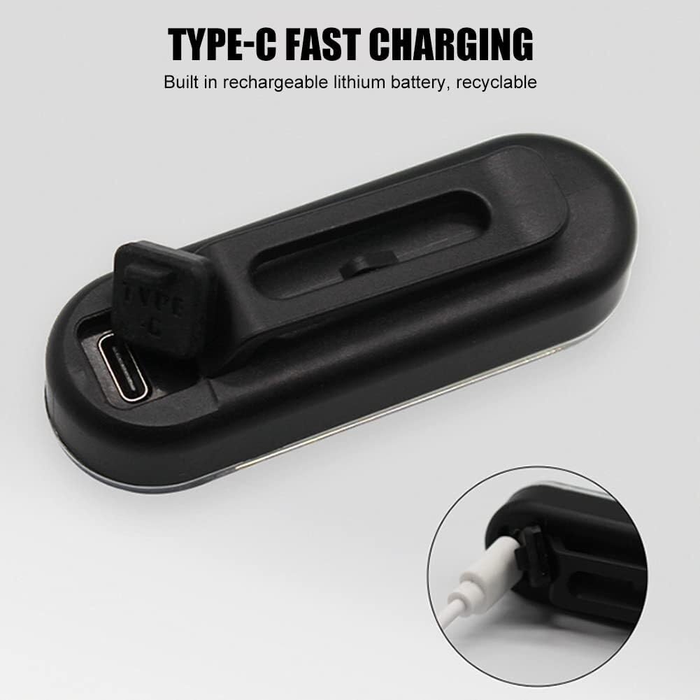 300 Lumen Rechargeable COB Bike Tail Light with 6 Modes