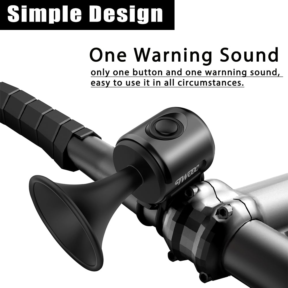 LESOVI Electric Bike Horn 120dB IPX4 Lightweight