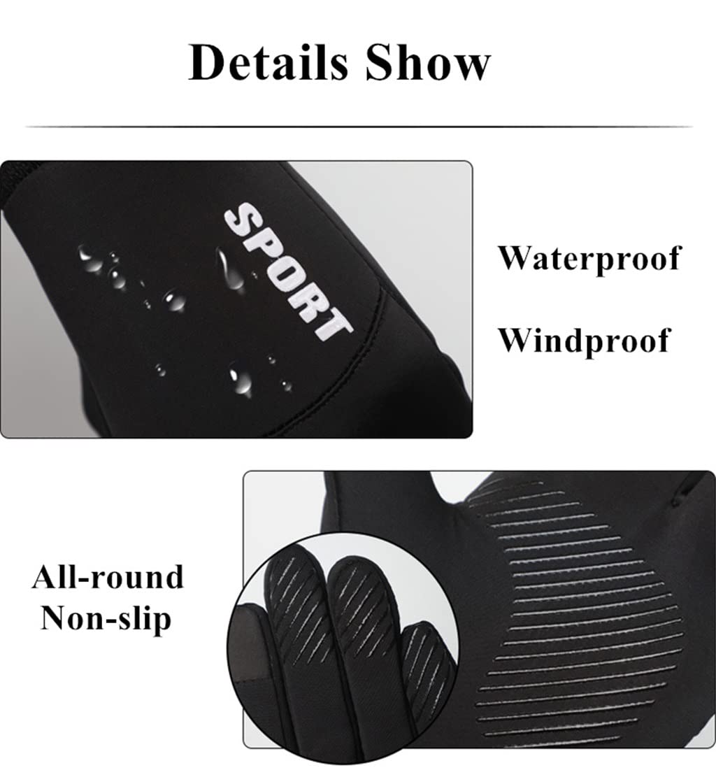 Windproof Touchscreen Cycling Gloves for Winter Riding