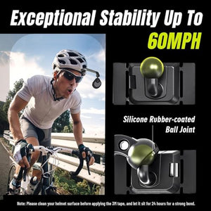 360° Adjustable Folding Bike Rearview Mirror for Handlebars