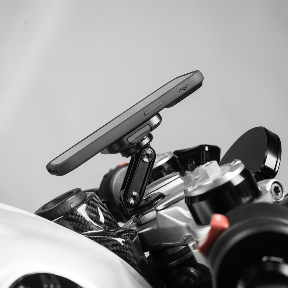 Qi2 Wireless Charging Motorcycle Stem Phone Mount with Vibration Isolation
