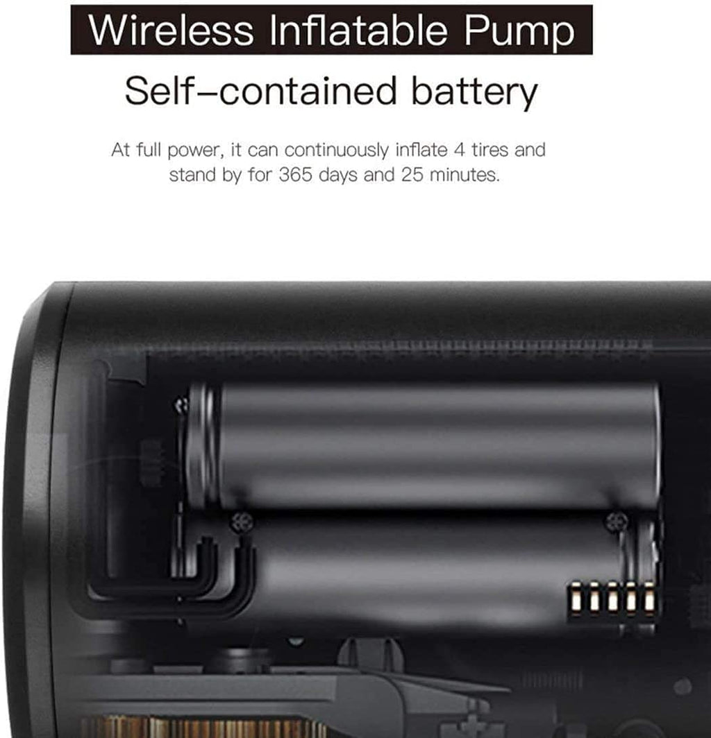 Portable Wireless Air Pump for Car, Motorcycle & Bicycle Tires
