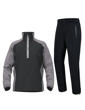 Men's Waterproof Rain Jacket & Pants Set for Outdoor Sports