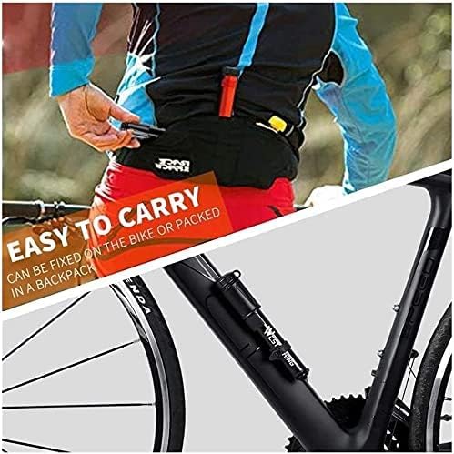 100 PSI Mini Bike Pump for Mountain & Road Cycling