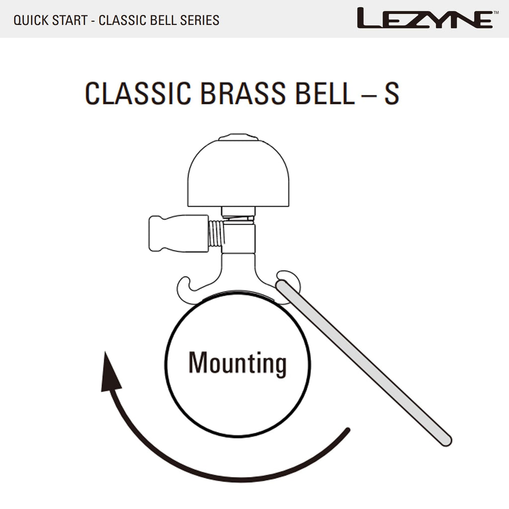 LEZYNE Classic Brass Bicycle Bell