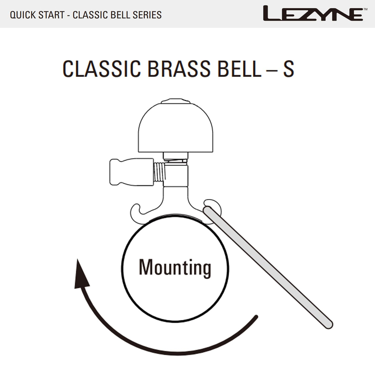 LEZYNE Classic Brass Bicycle Bell