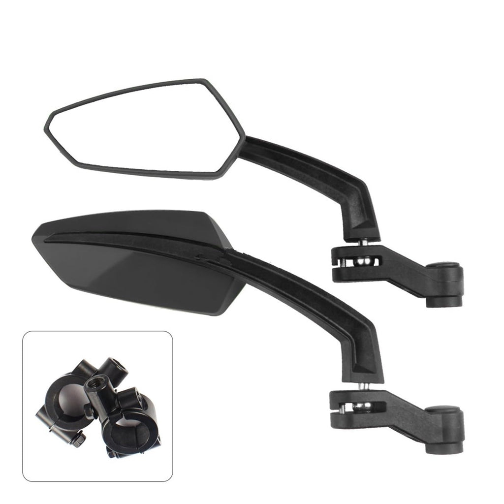 360° Adjustable Handlebar Rearview Mirrors for Bikes & E-Bikes