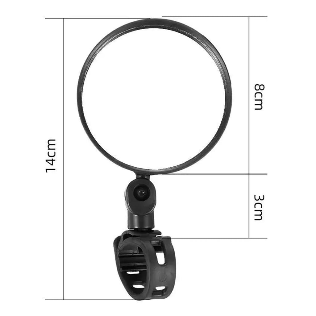 Universal 360° Adjustable Bicycle Handlebar Rearview Mirror
