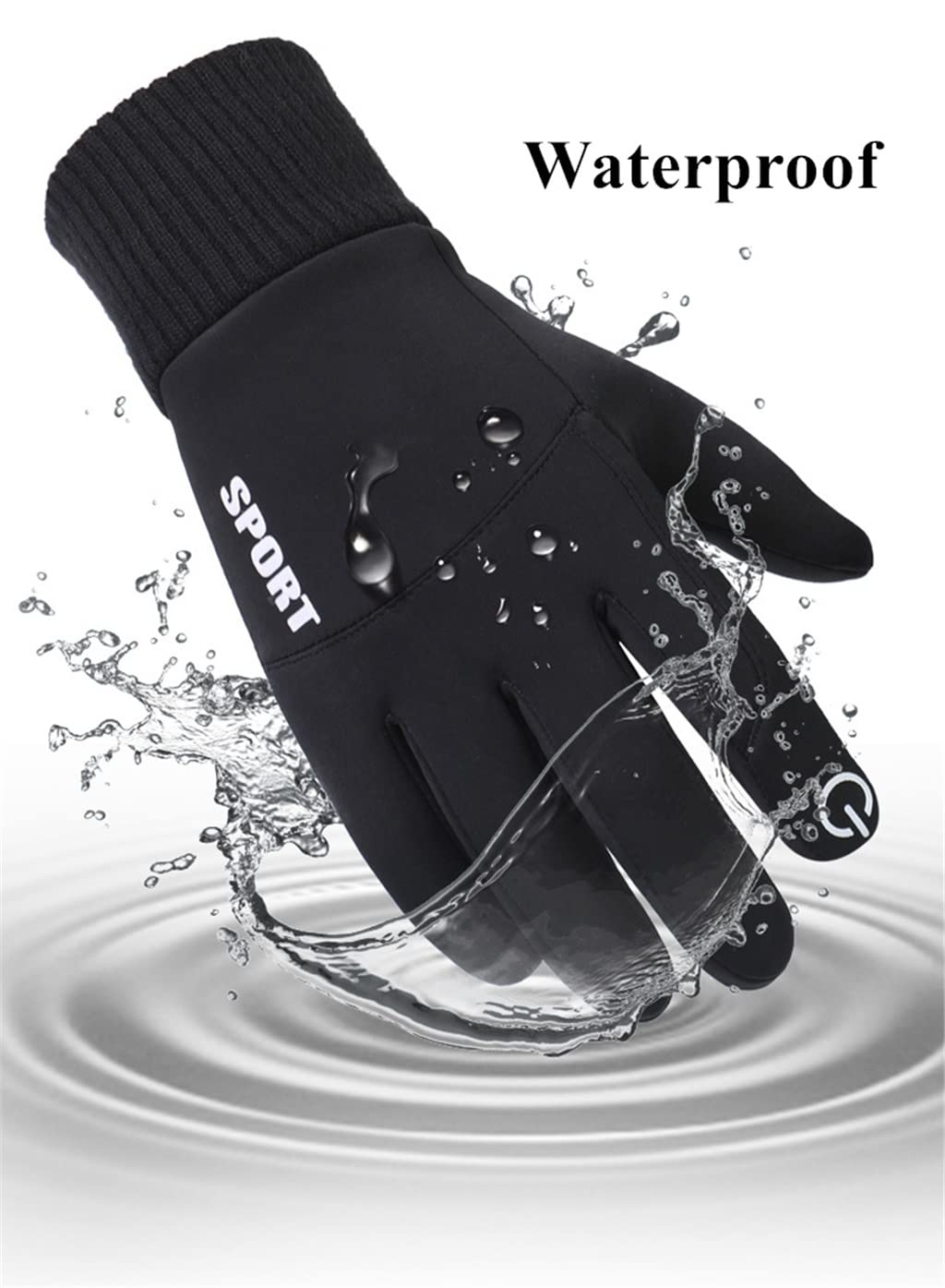 Windproof Touchscreen Cycling Gloves for Winter Riding