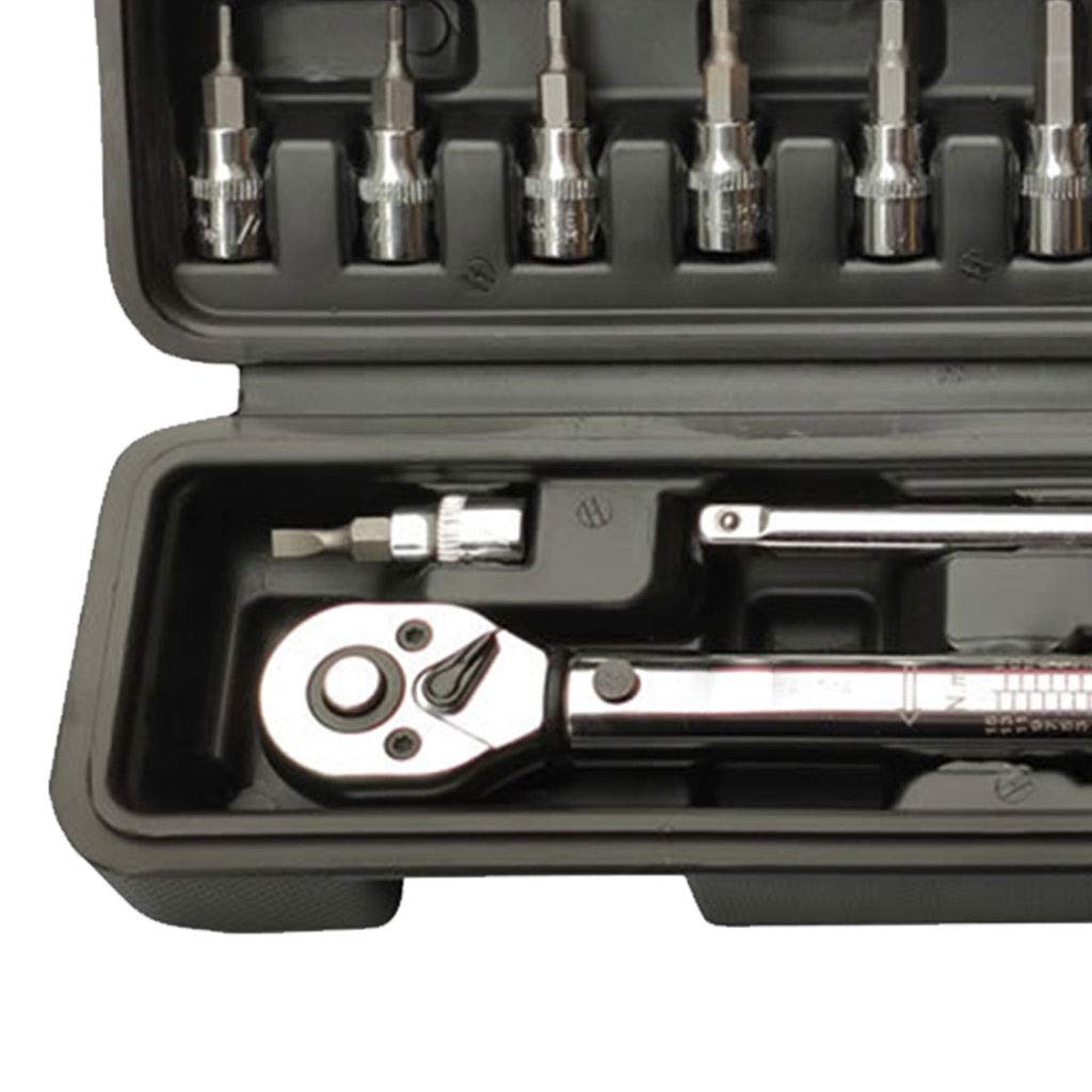 15-Piece Bicycle Repair Tool & Torque Wrench Set