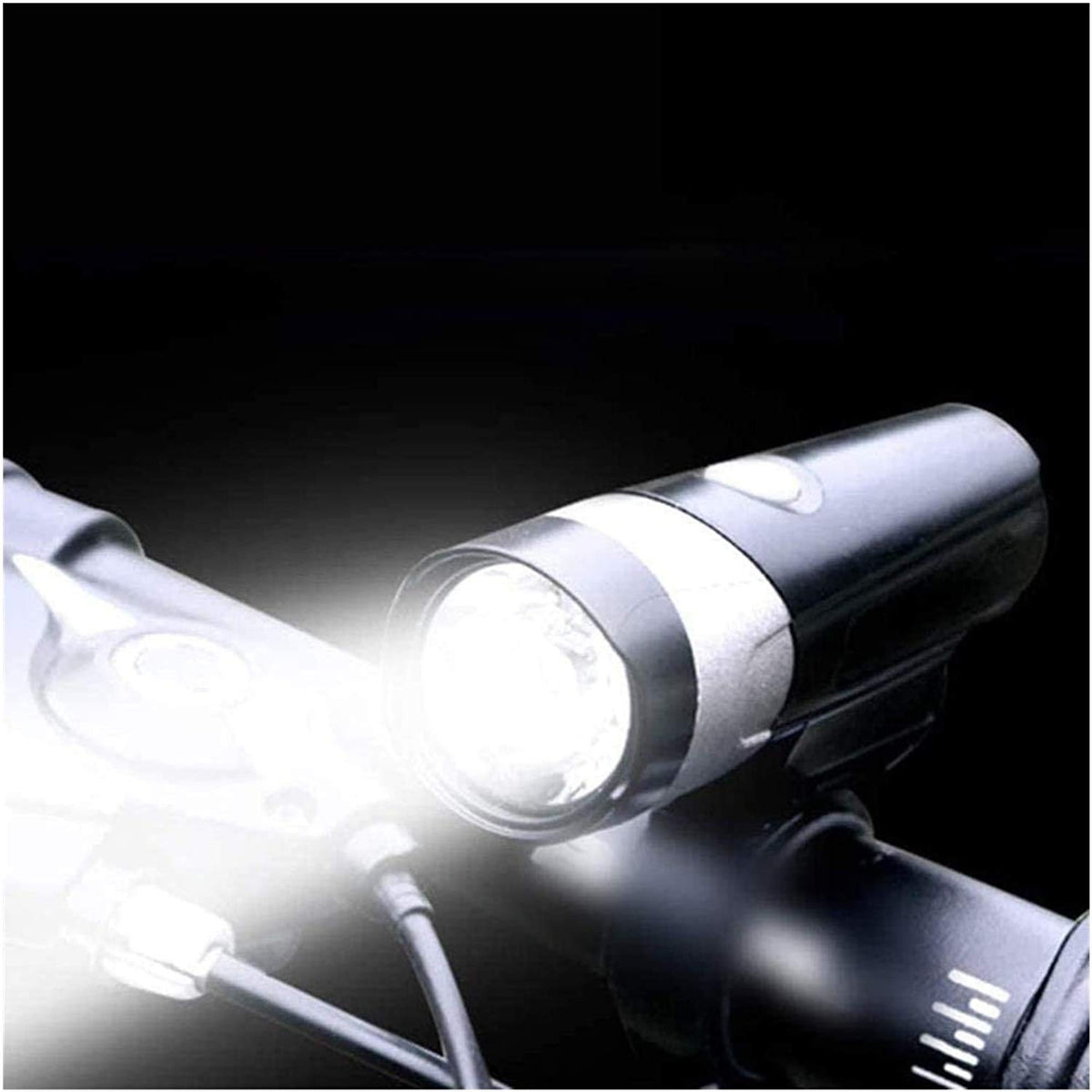 300 Lumen USB Rechargeable Bike Headlight with 140° Wide Beam