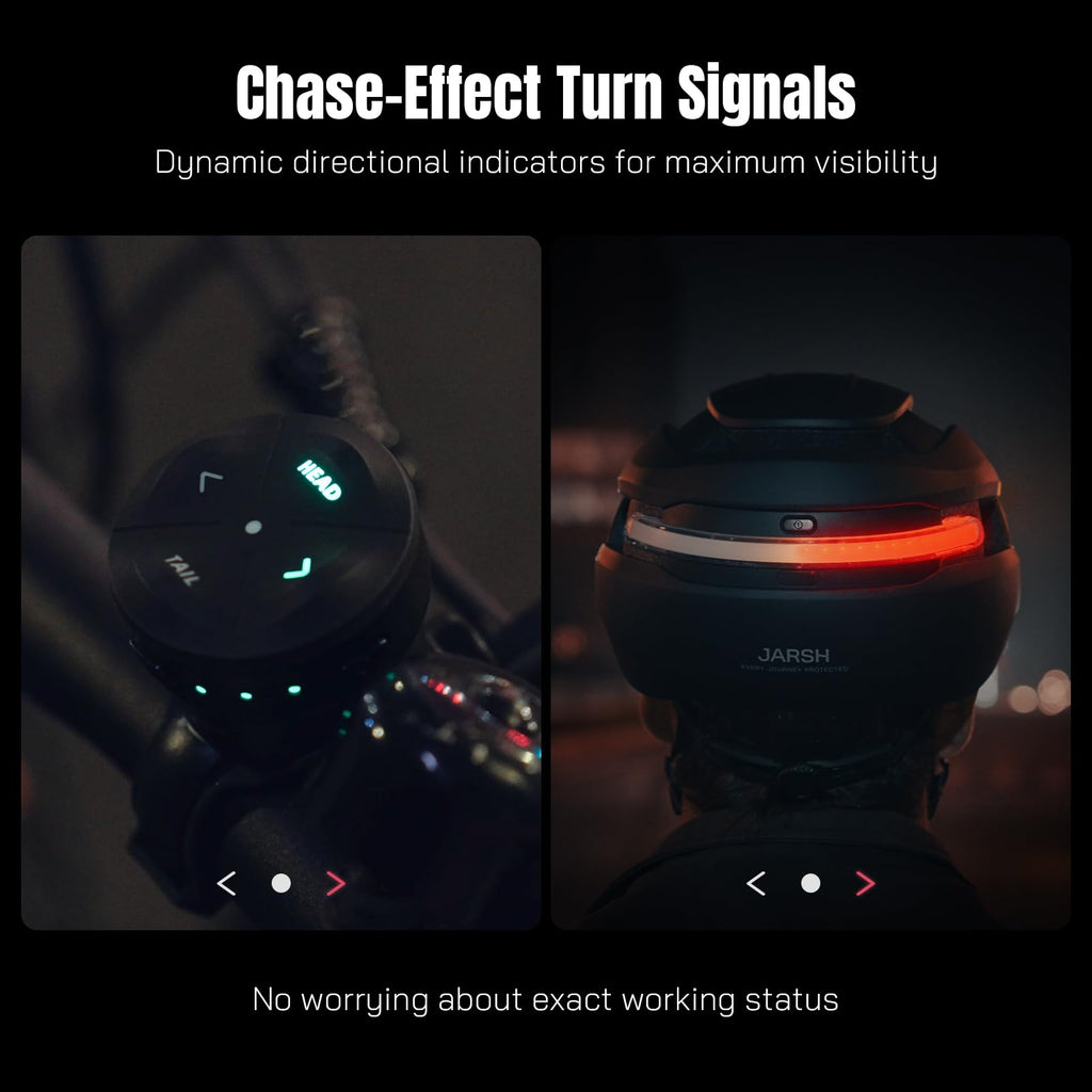Smart E-Bike Helmet with Lights & Turn Signals for Adults