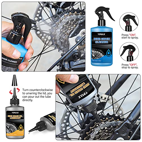 Bike Chain Cleaning & Maintenance Kit with Lube and Brushes