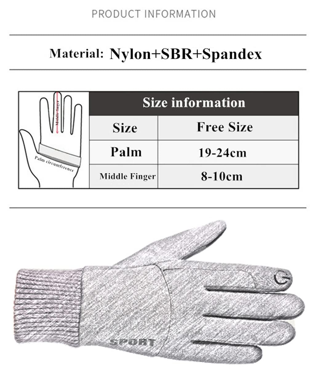 Windproof Touchscreen Cycling Gloves for Winter Riding
