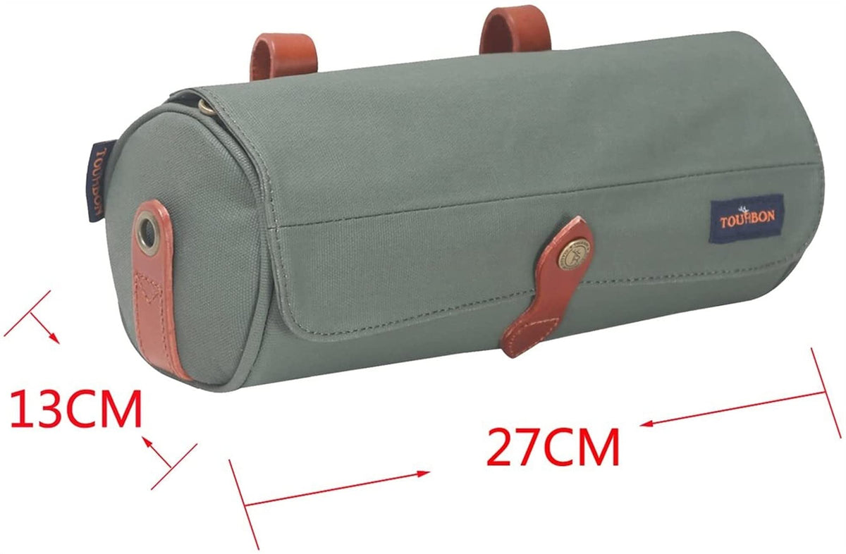 Water-Resistant Bicycle Handlebar Bag with Shoulder Strap