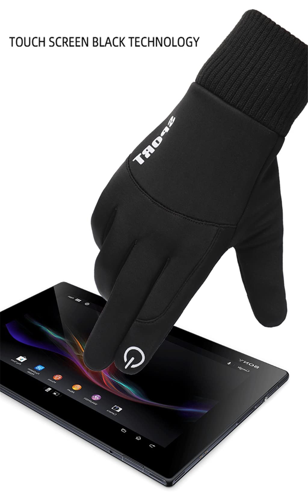 Windproof Touchscreen Cycling Gloves for Winter Riding