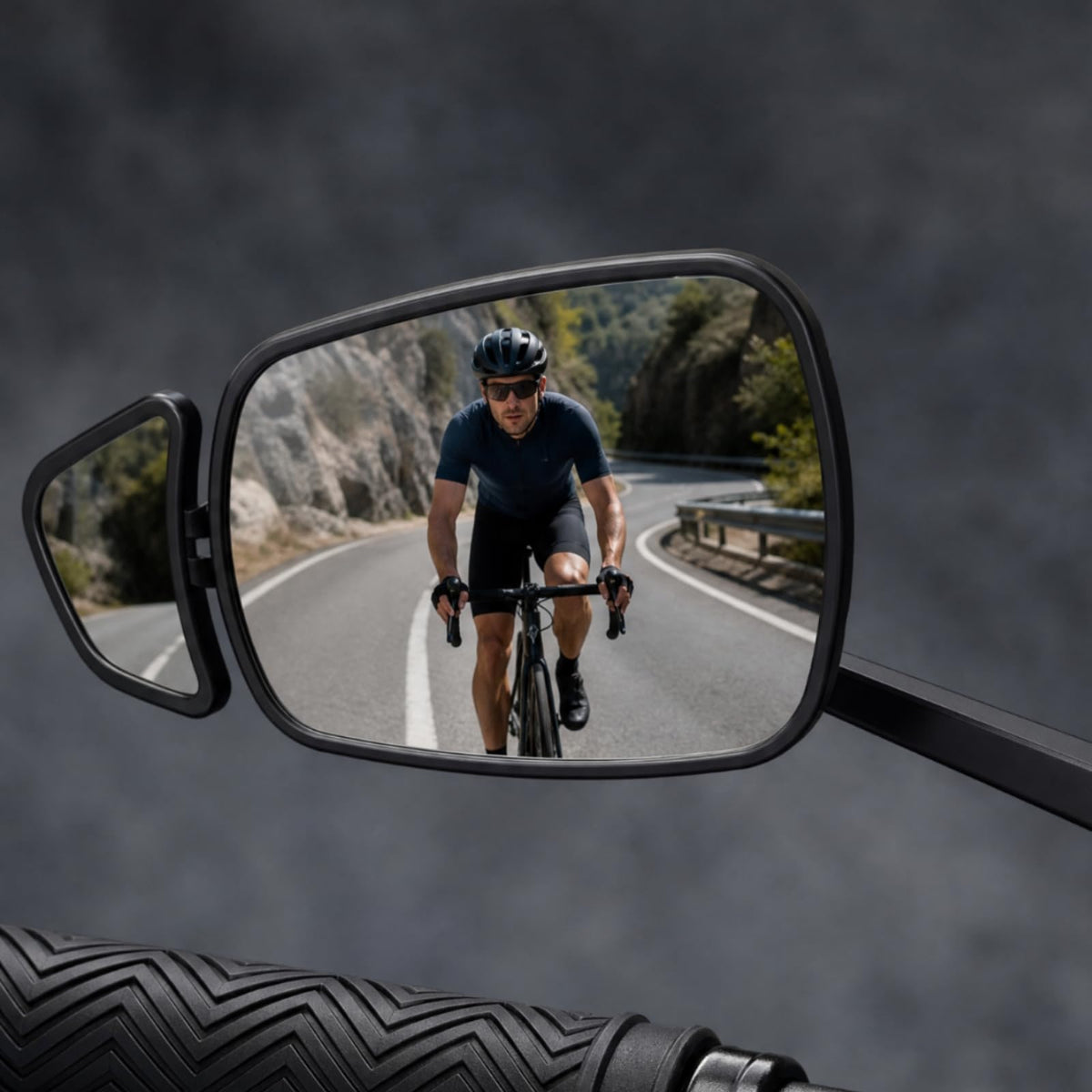 Weather-Resistant Bike Rearview Mirror for Commuting & Cycling