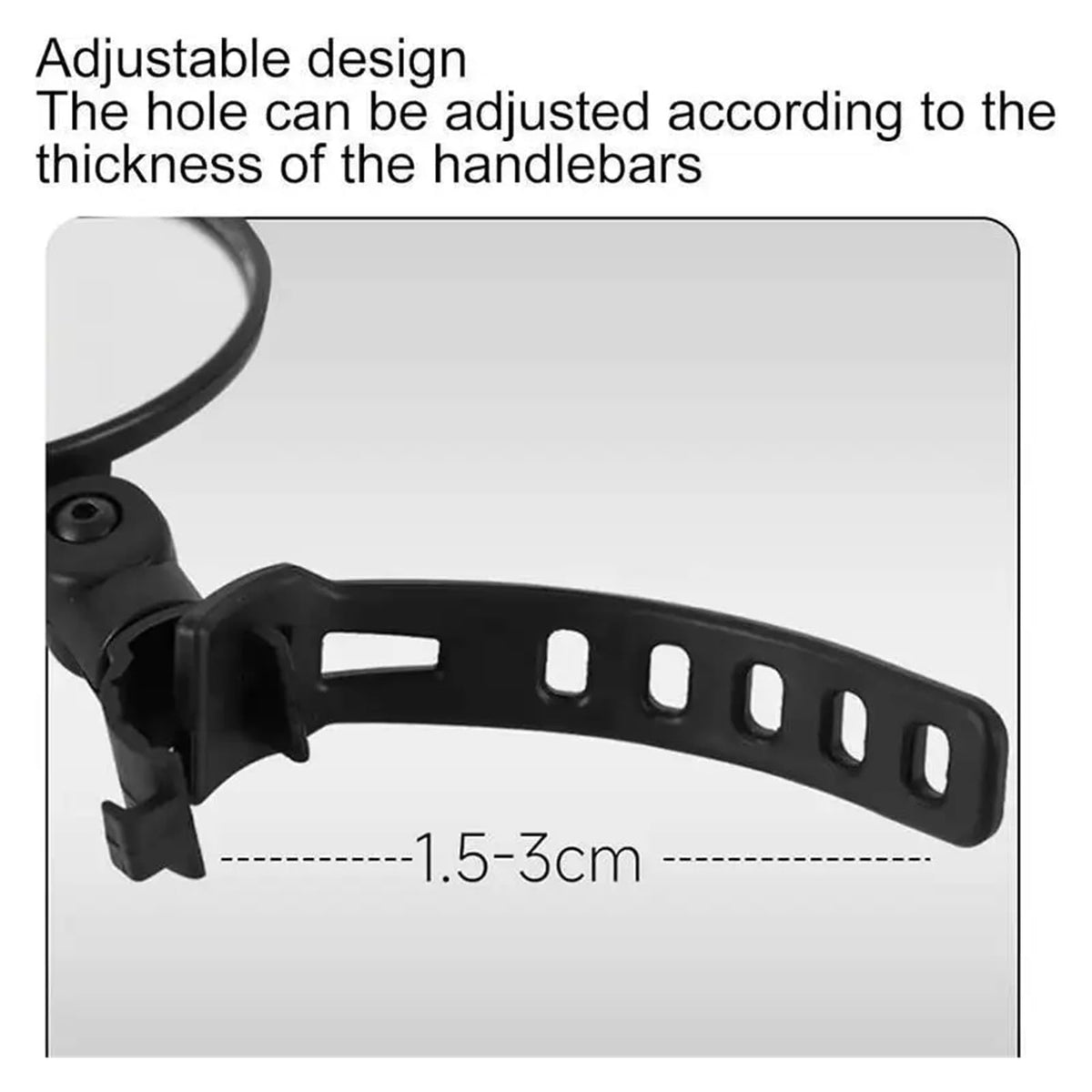 Universal 360° Adjustable Bicycle Handlebar Rearview Mirror