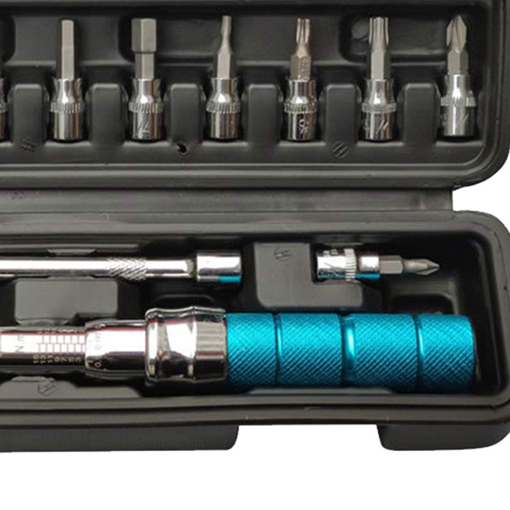 15-Piece Bicycle Repair Tool & Torque Wrench Set