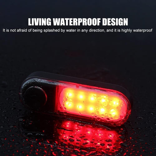 300 Lumen Rechargeable COB Bike Tail Light with 6 Modes
