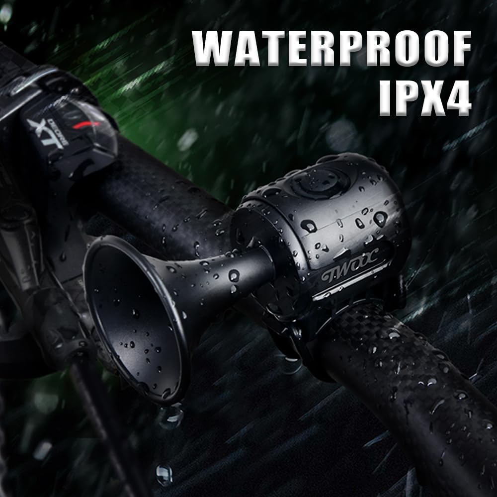 LESOVI Electric Bike Horn 120dB IPX4 Lightweight