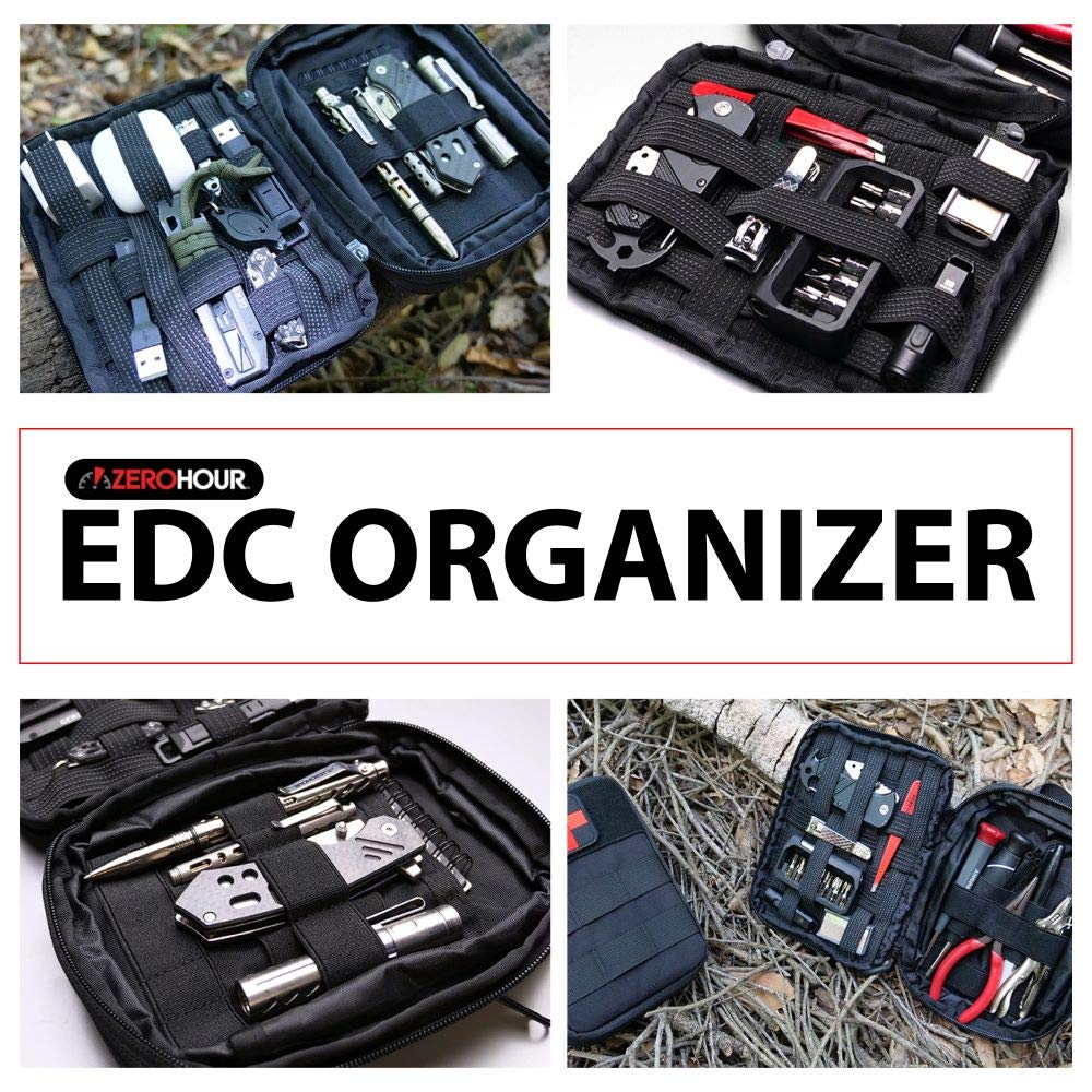 Expandable EDC Organizer Pouch with Detachable MOLLE Pocket