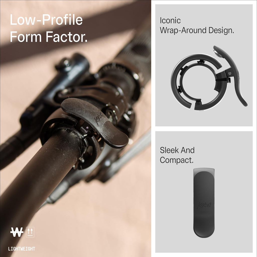 80dB Wrap-Around Bike Bell with Easy Installation