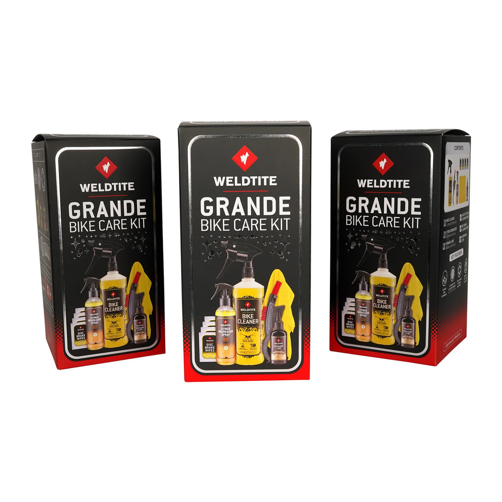 WELDTITE Grande 6-in-1 Bike Care Kit, Complete Cleaning & Maintenance Set