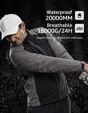 Men's Waterproof Rain Jacket & Pants Set for Outdoor Sports
