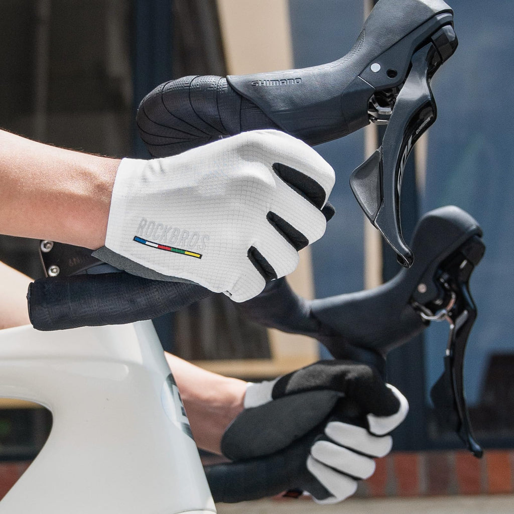 Shock-Absorbing Touchscreen Cycling Gloves for Road & Mountain Biking