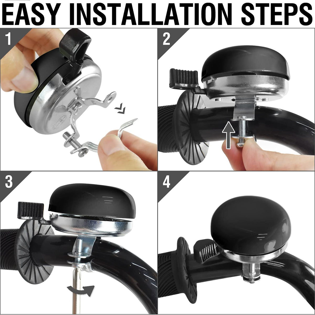 Classic Beach Cruiser Bike Bell for Adults & Kids