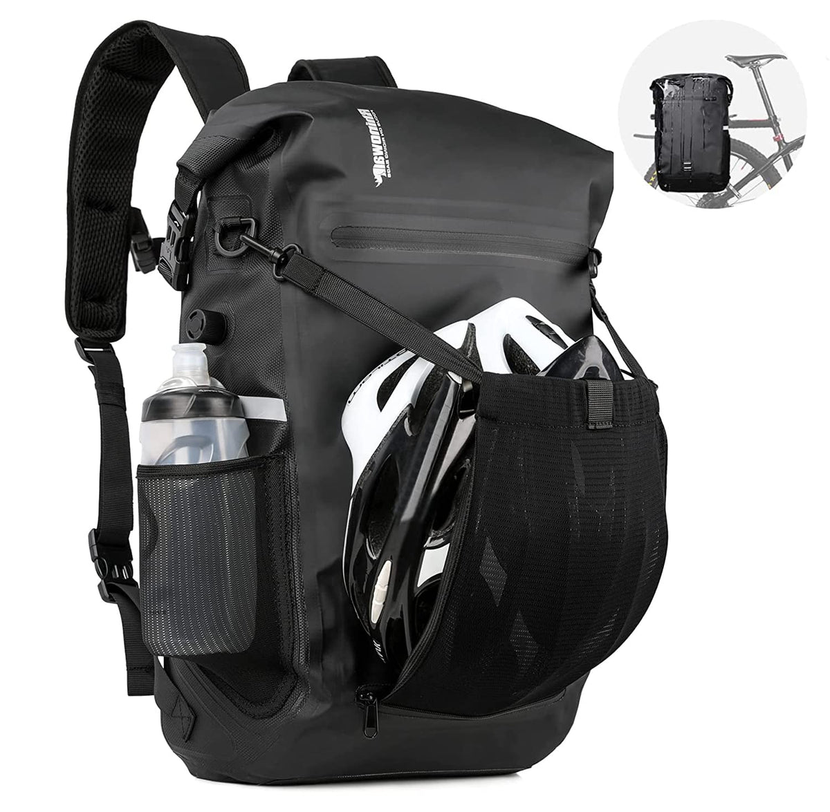 22L Waterproof Bicycle Pannier Bag for Rear Rack Storage