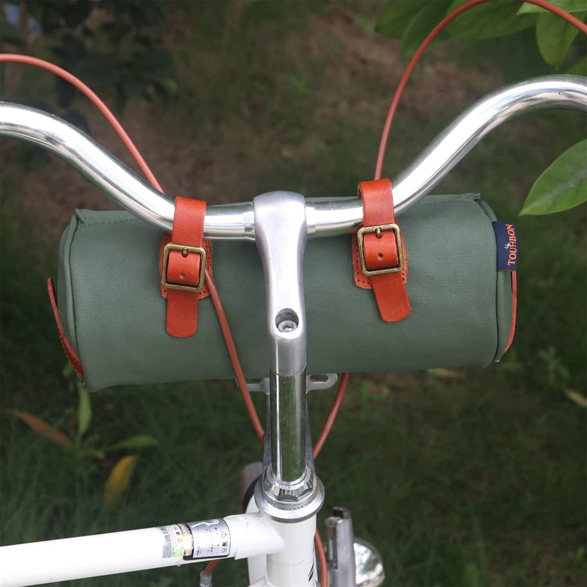 Water-Resistant Bicycle Handlebar Bag with Shoulder Strap