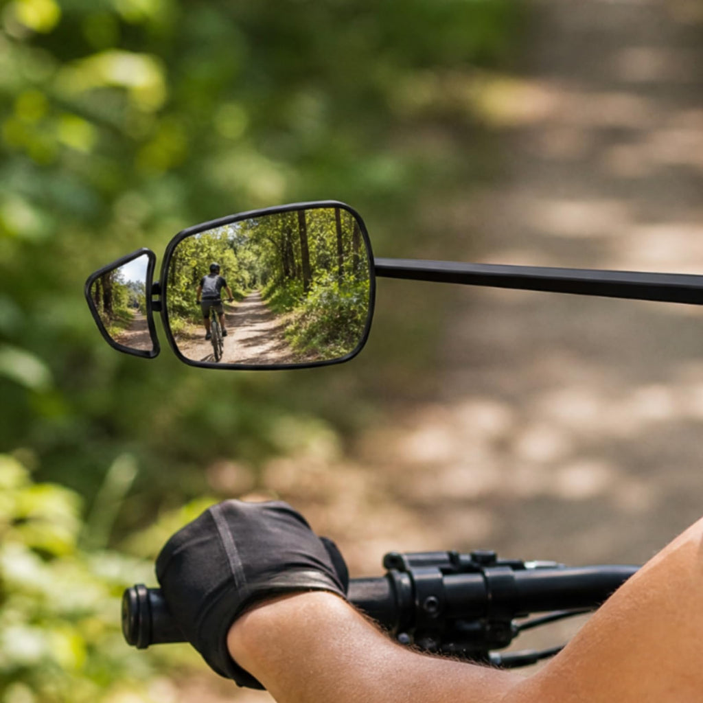 Weather-Resistant Bike Rearview Mirror for Commuting & Cycling
