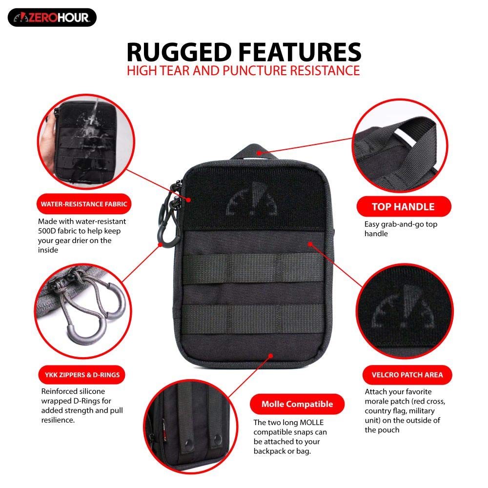 Expandable EDC Organizer Pouch with Detachable MOLLE Pocket