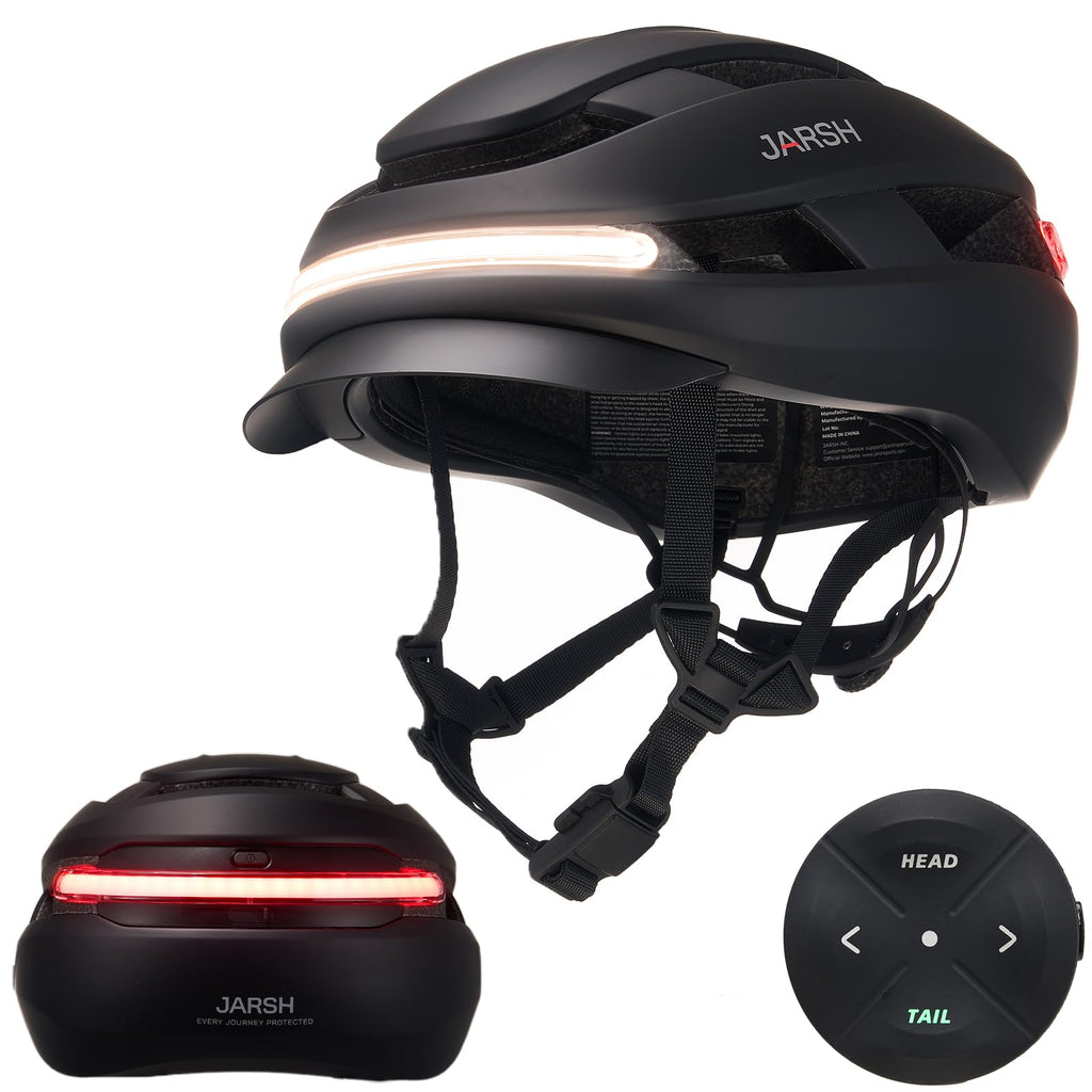 Smart E-Bike Helmet with Lights & Turn Signals for Adults