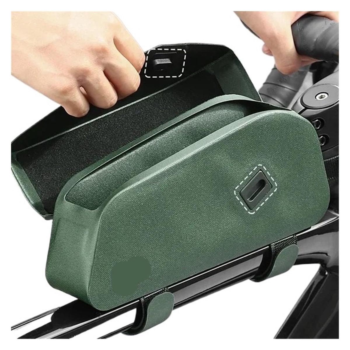 OSDVJZQLCKM Waterproof Structured Bike Top Tube Frame Bag