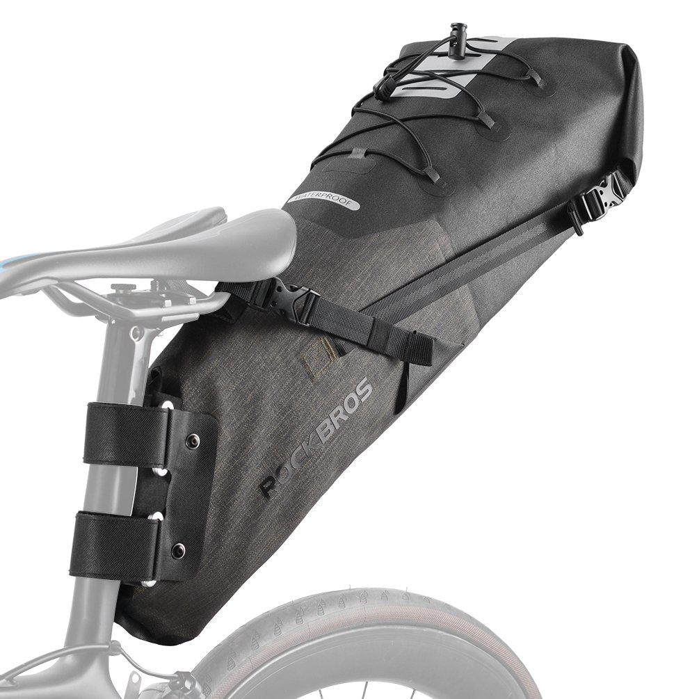 ROCKBROS Bike Saddle Bag Waterproof Bikepacking Bag Large Bicycle Seat Bag
