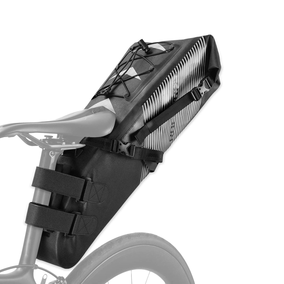 ROCKBROS Bike Saddle Bag Waterproof Bikepacking Bag Large Bicycle Seat Bag