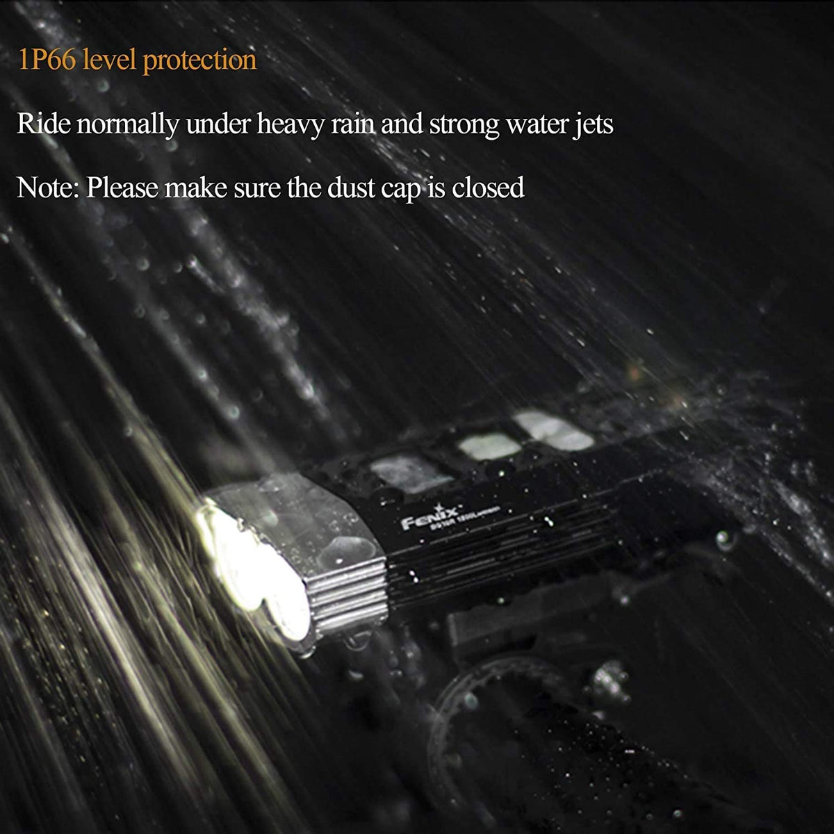 USB Rechargeable Waterproof Bike Headlight with 120° Wide Beam