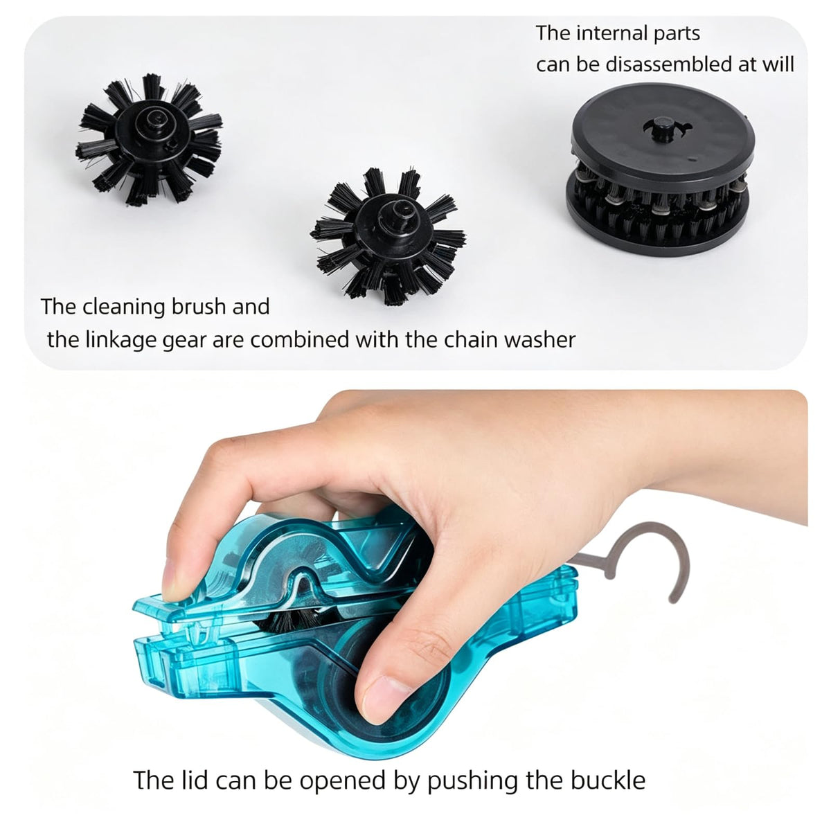 Bicycle Chain Cleaner, Portable Bike Chain Cleaning Tool for Maintenance