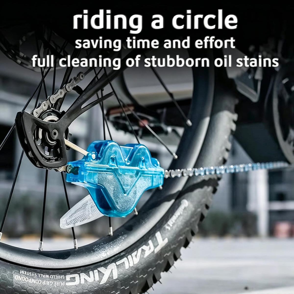 Bicycle Chain Cleaner, Portable Bike Chain Cleaning Tool for Maintenance