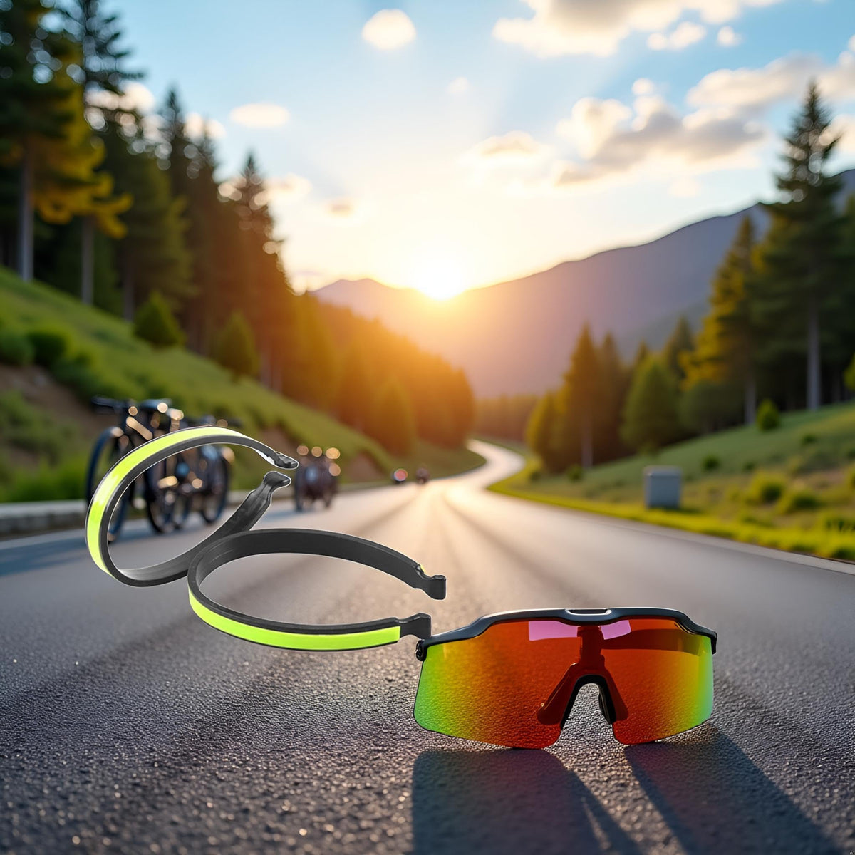 Reflective Cycling Ankle Bands & Trouser Clips 2-Pack