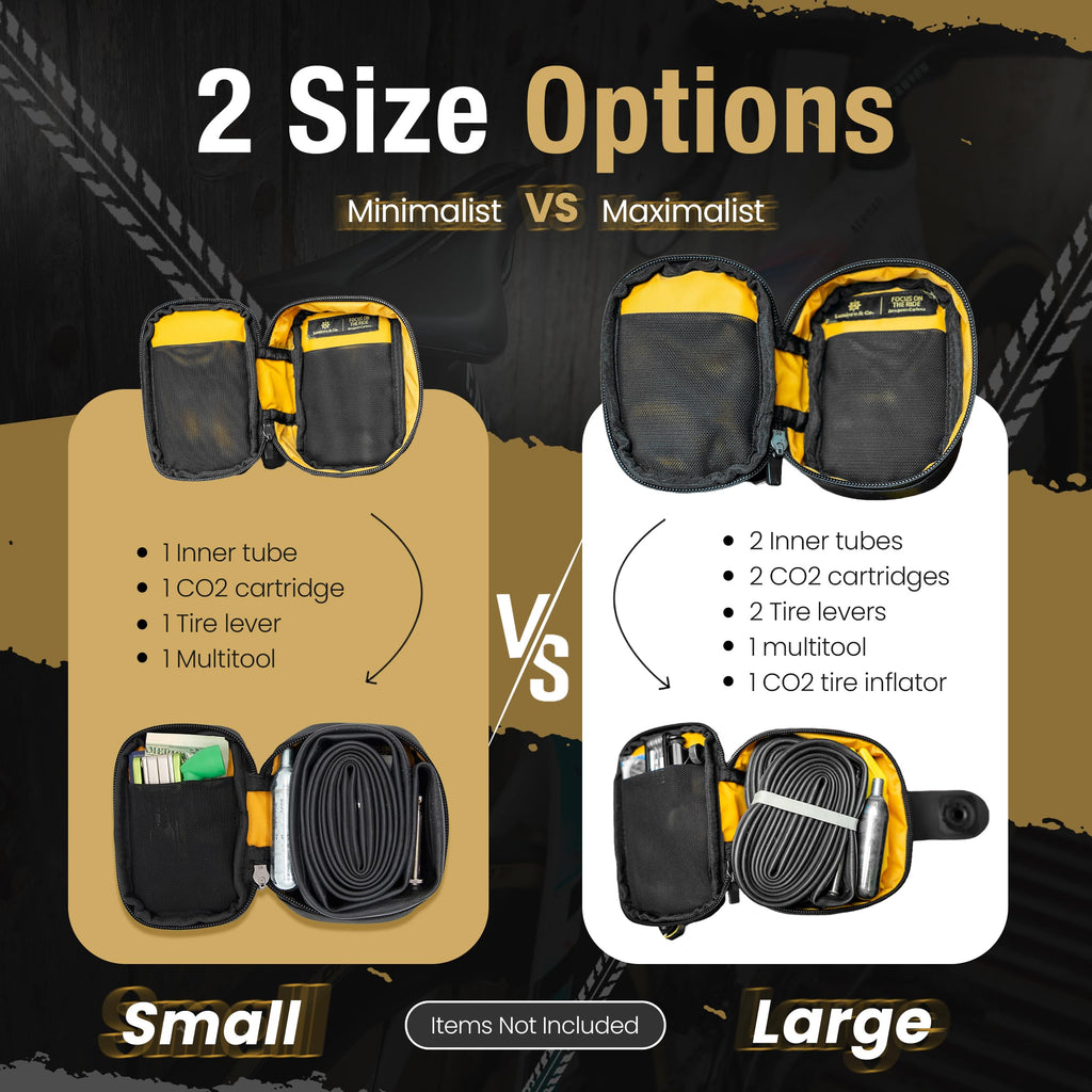 Magnetic Bicycle Saddle Bag with Quick Buckle Attachment